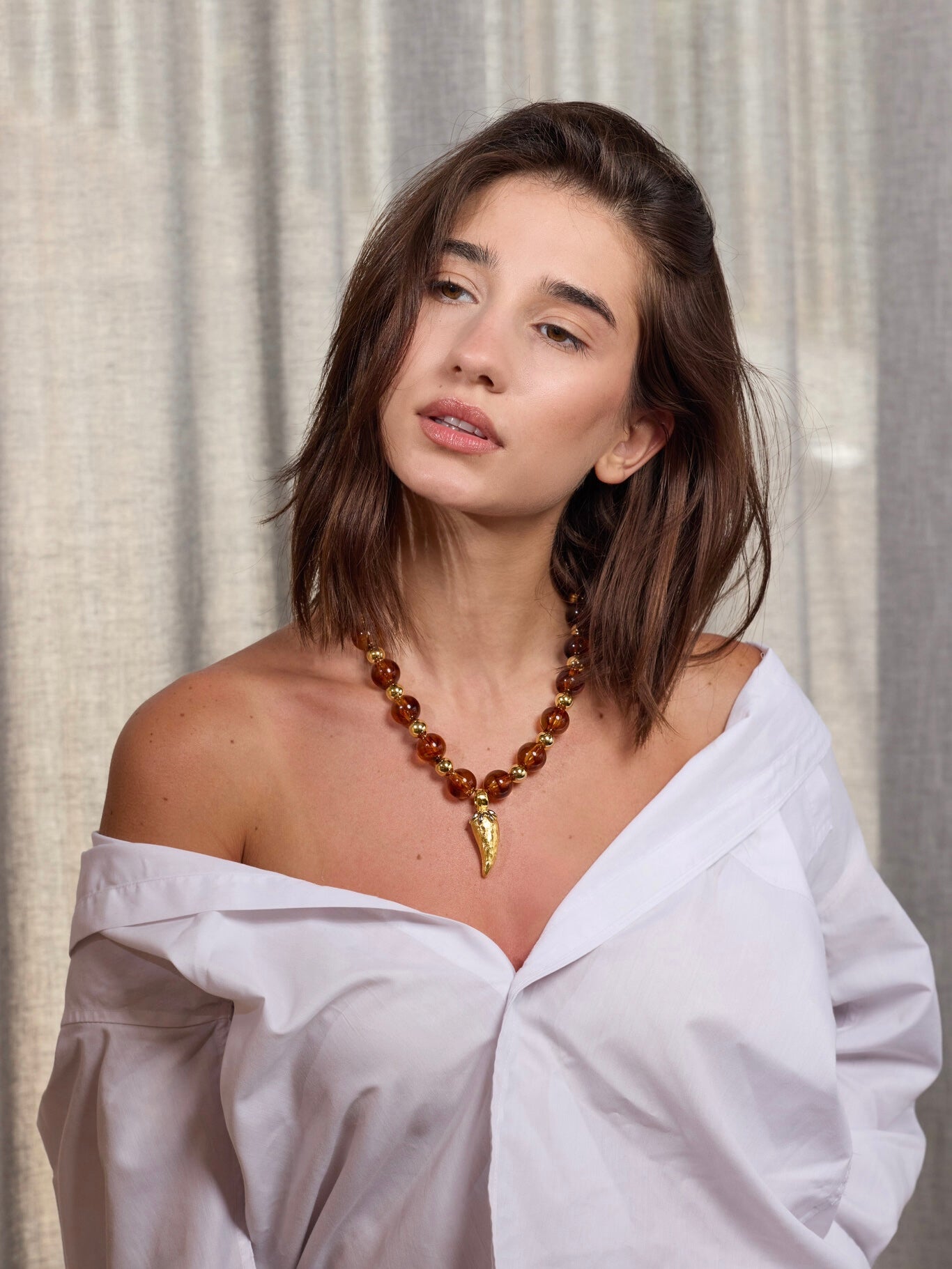 Brown Pepper Necklace