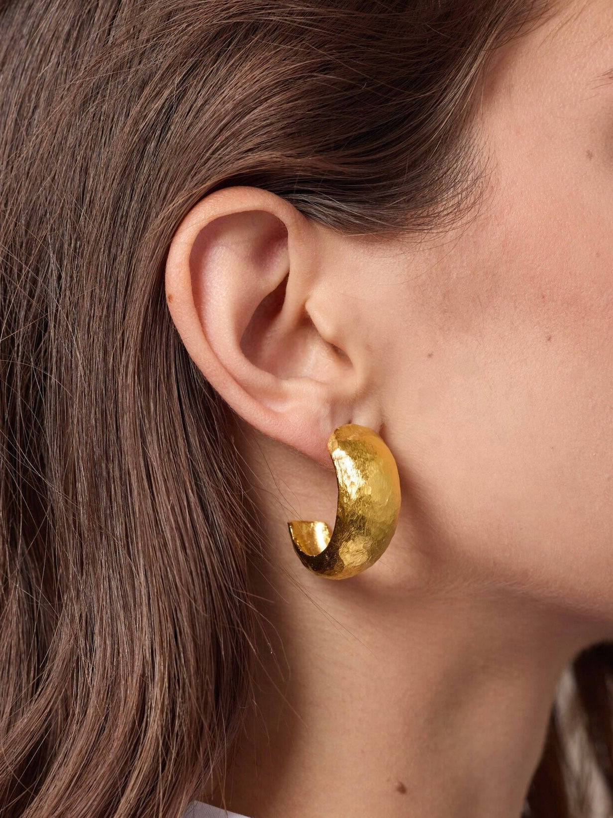 Les Brutes Gold Earrings