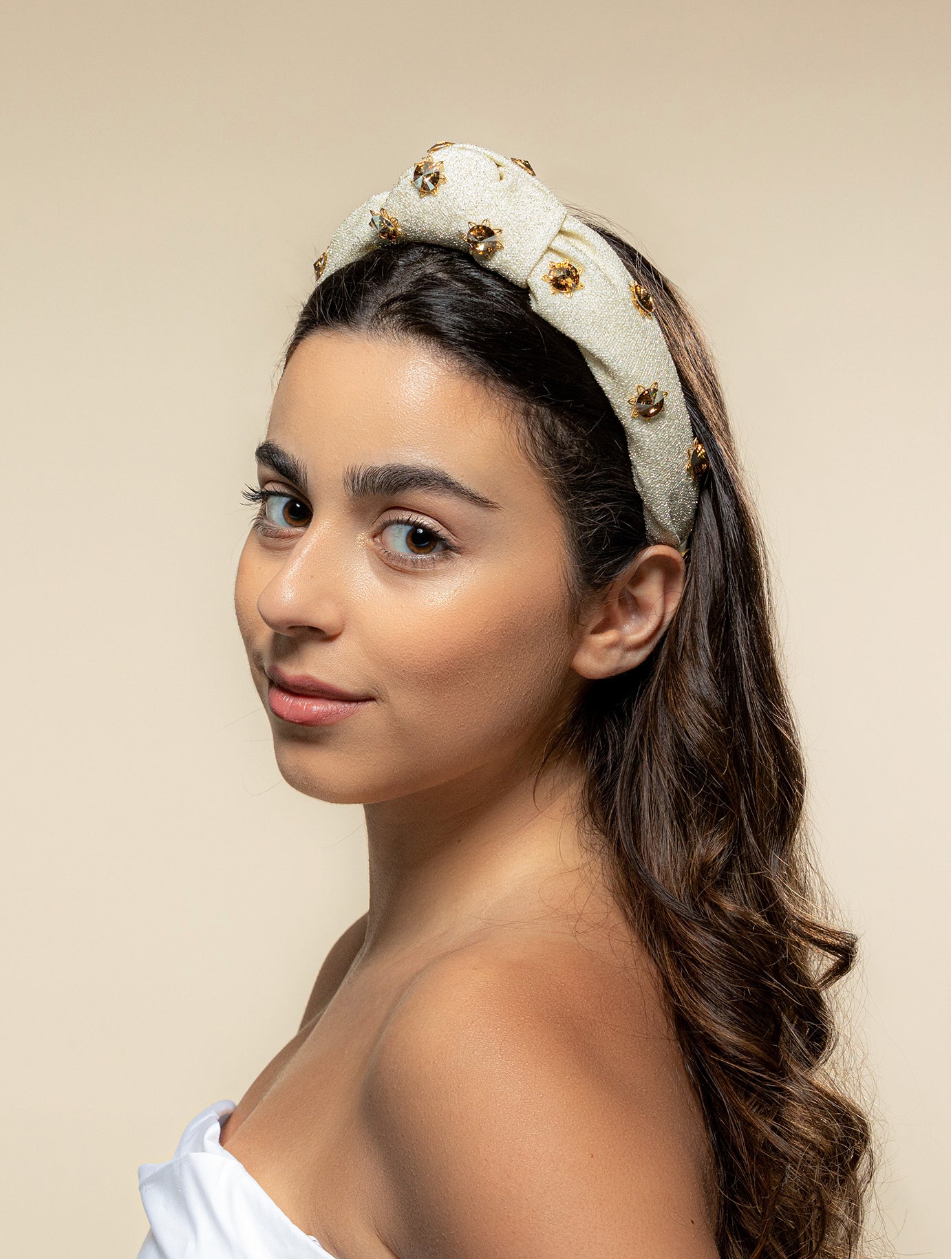 Cannes Headband Beige