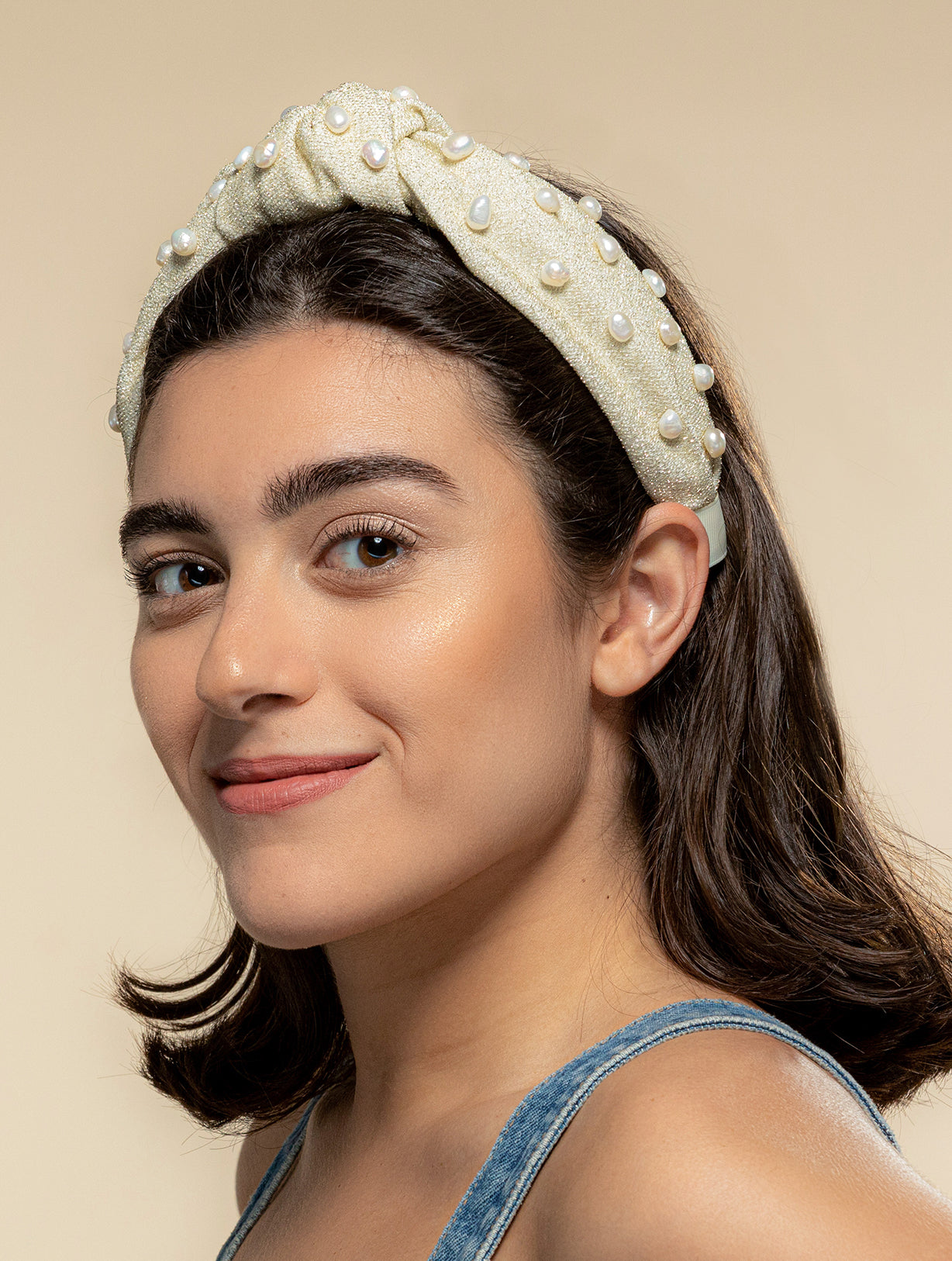 Hamptons Headband Beige