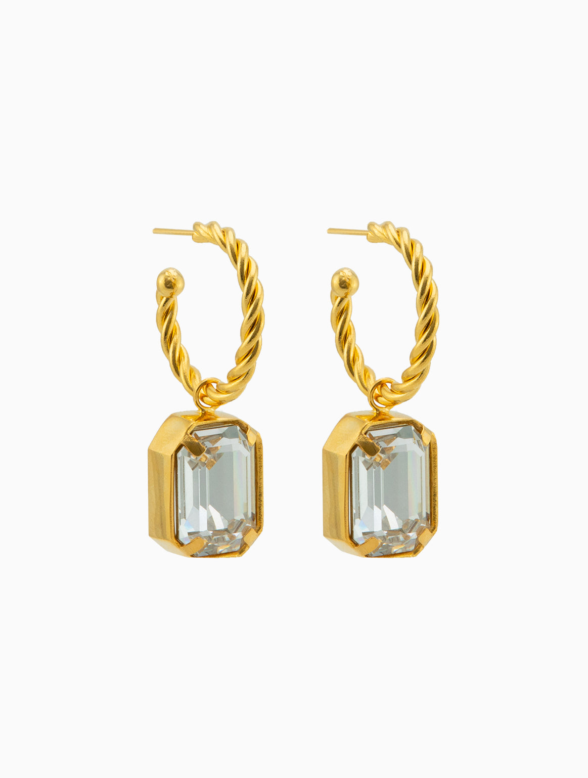 Léonie Earrings White