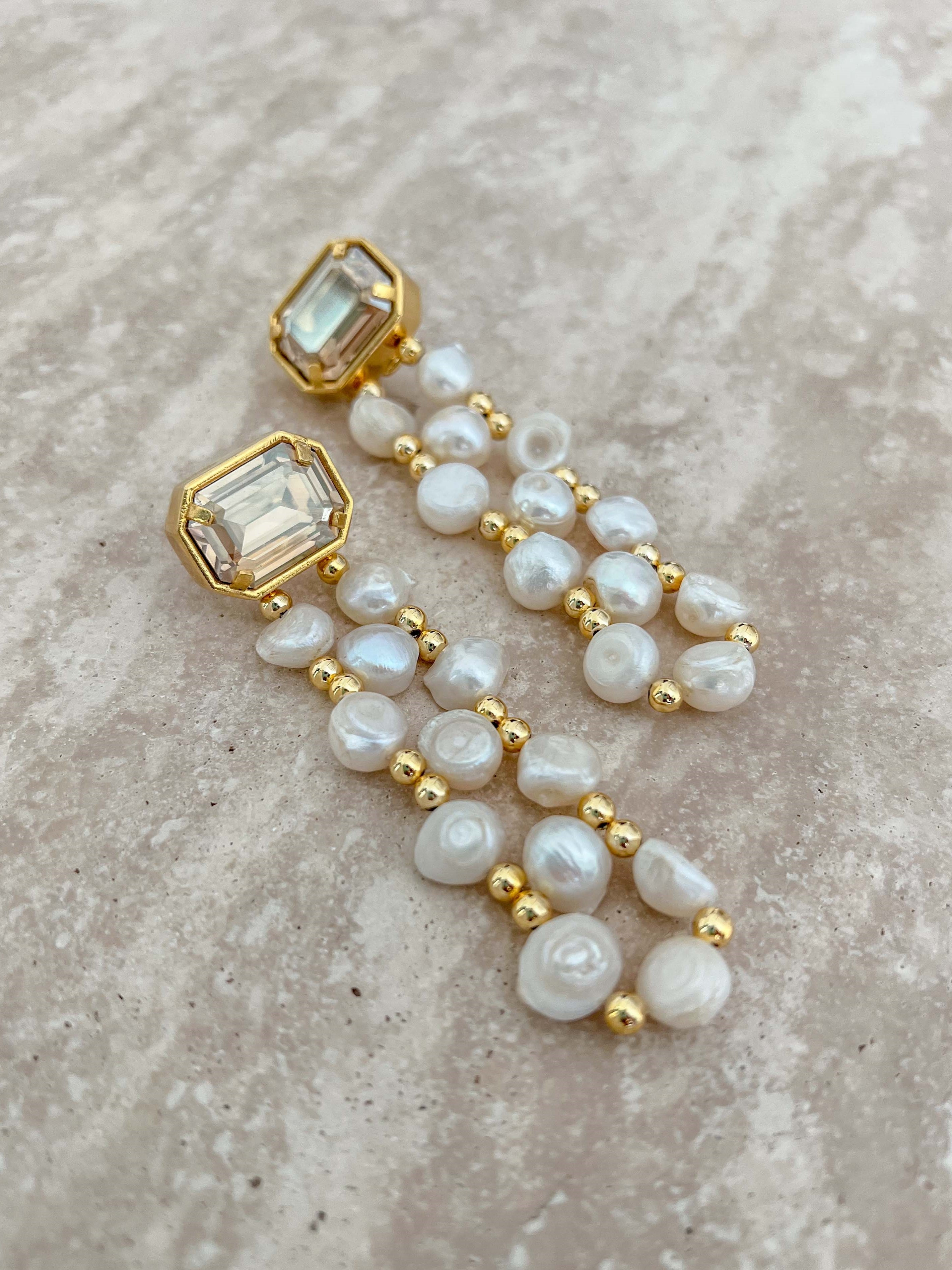 Séraphine Earrings White