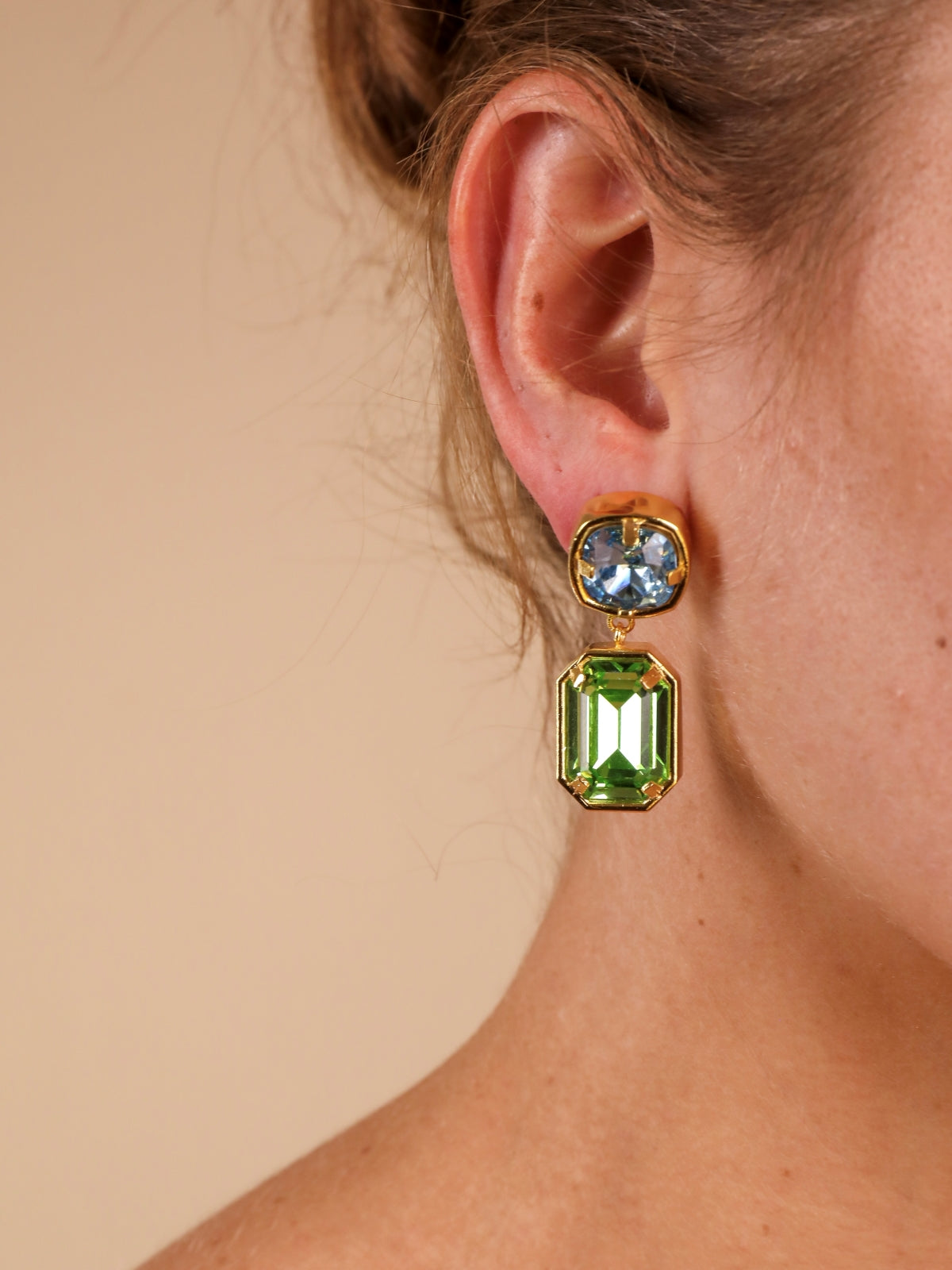 Anne Earrings Green