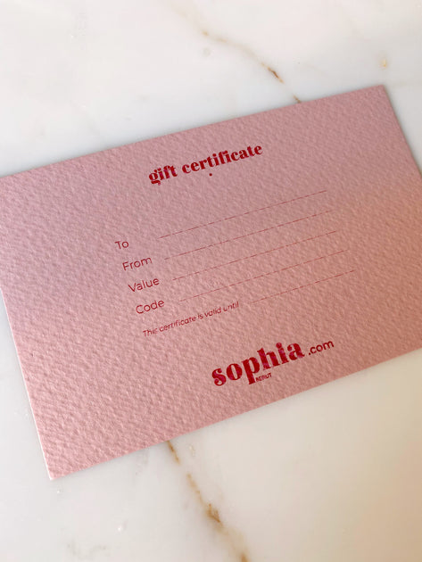 Gift Certificate – Sophia Beirut