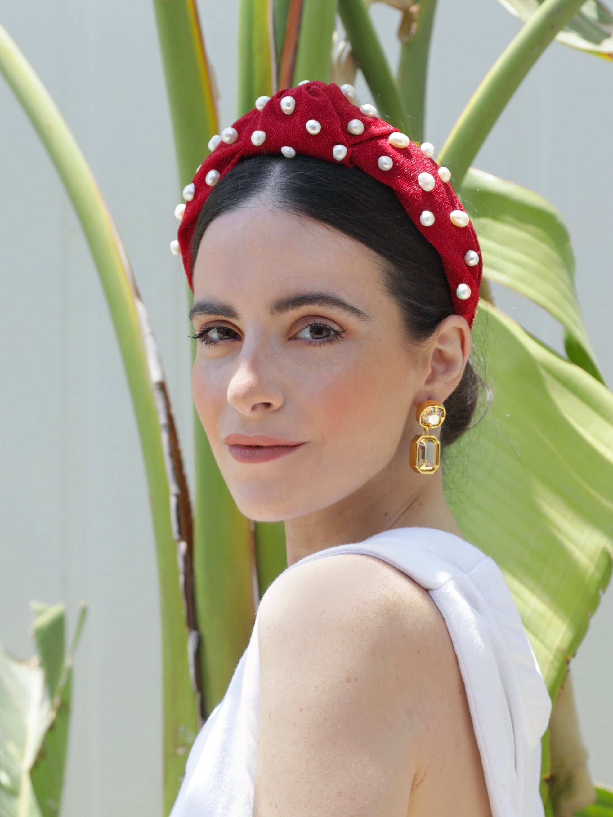 Hamptons Headband Red