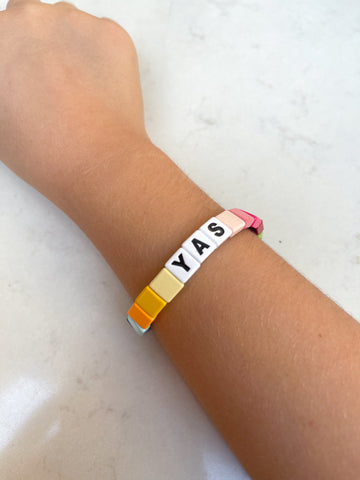 Kids Custom Rainbow Bracelet