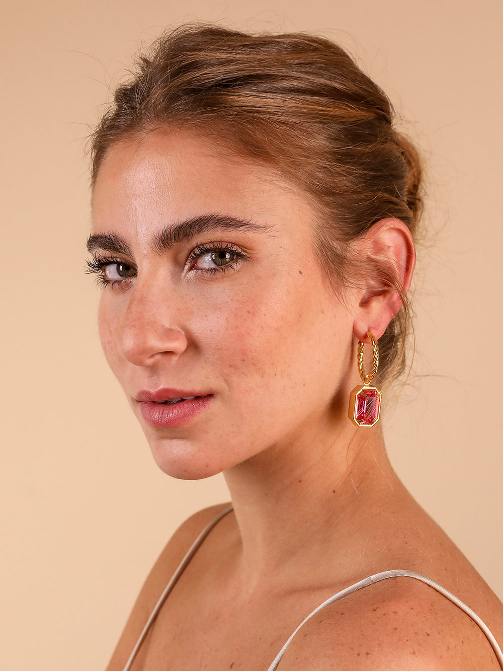 Léonie Earrings Pink