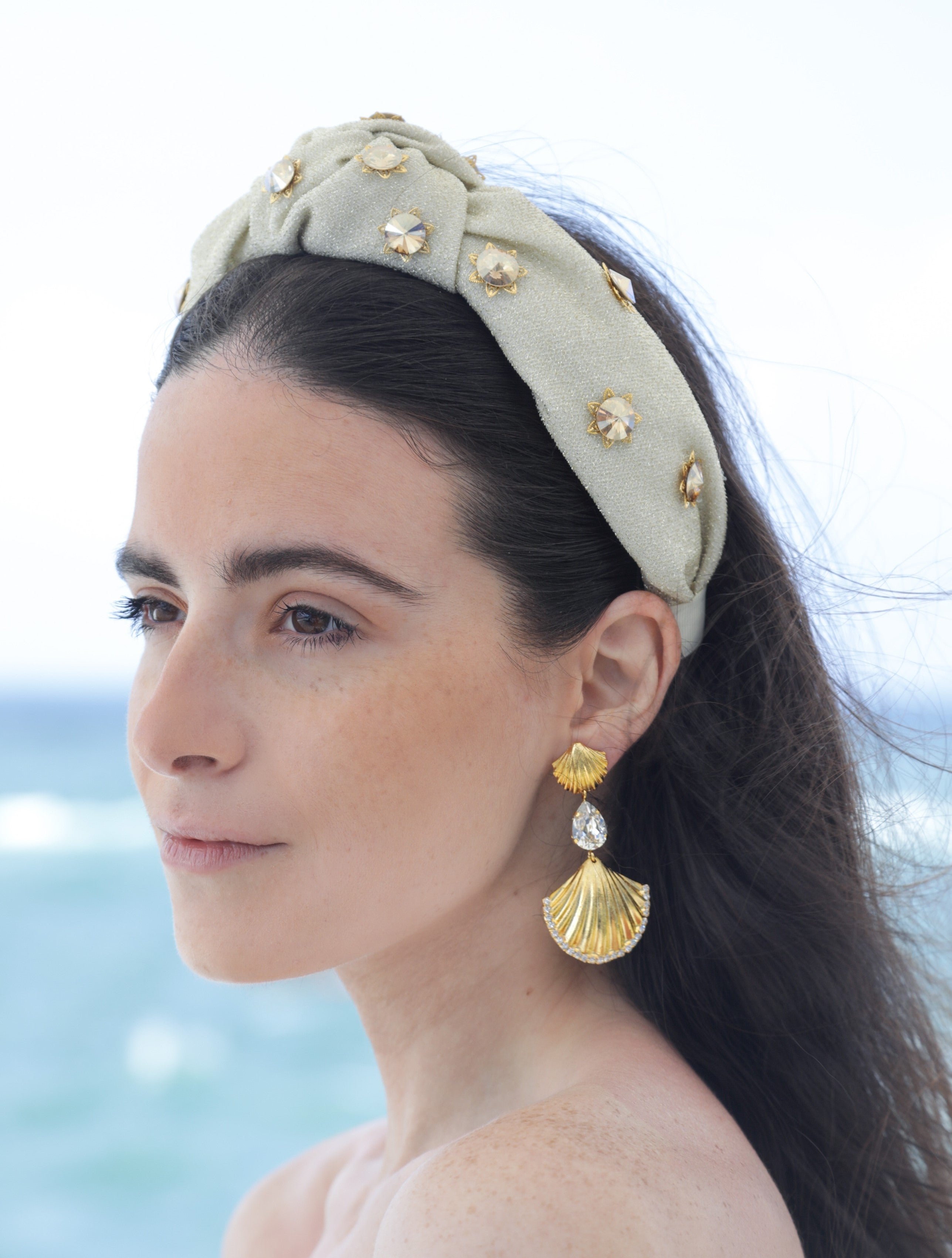 Cannes Headband Beige