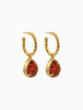 Claude Earrings Coral