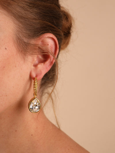 Claude Earrings White