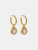 Claude Earrings White