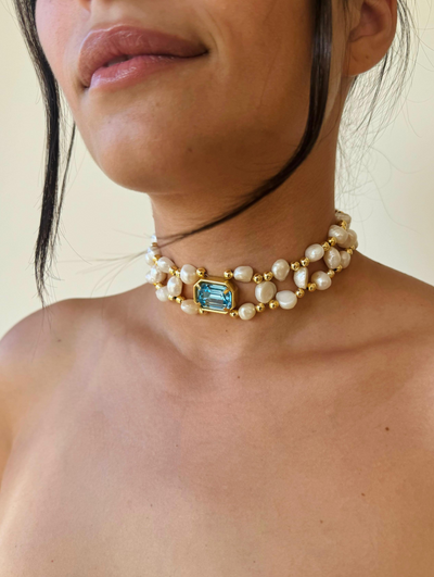 Denise Choker Sky Blue