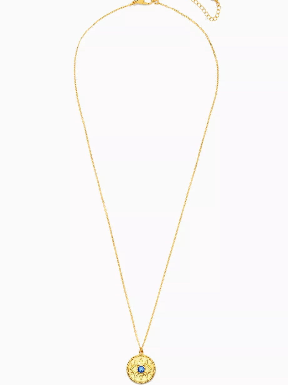 Liv Coin Necklace Blue