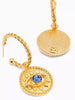 Liv Coin Hoops Blue