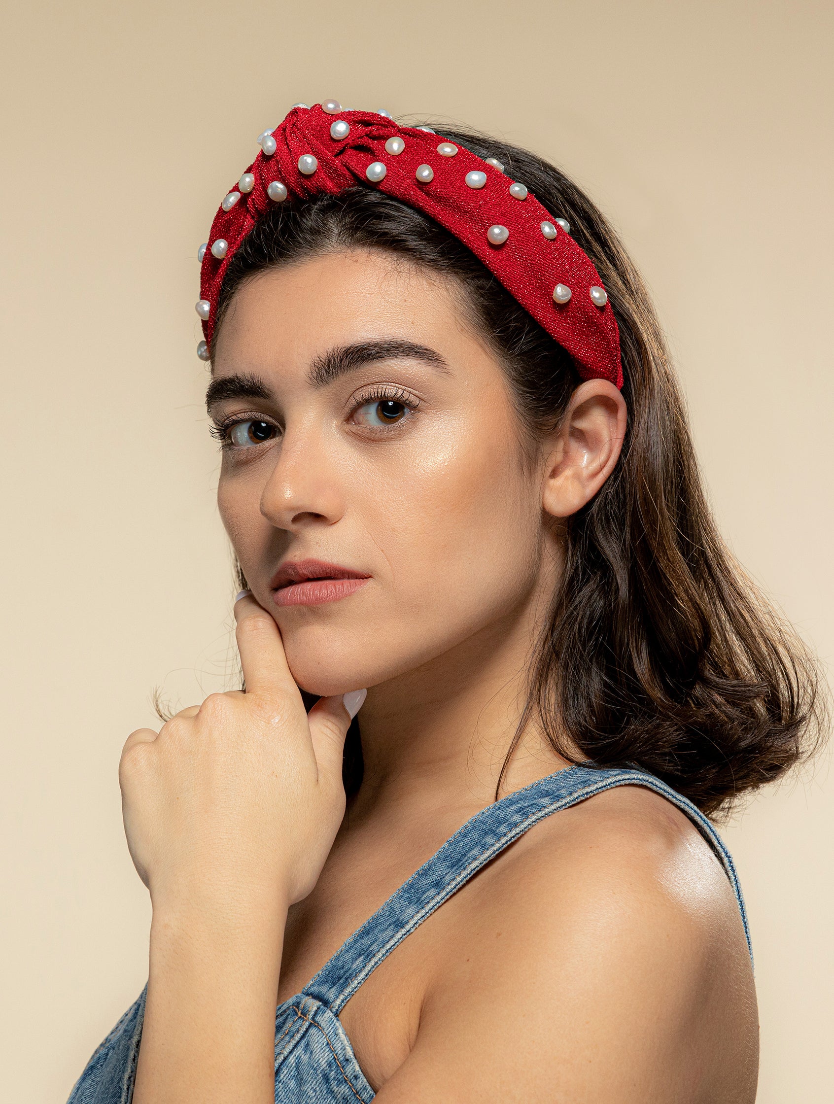 Hamptons Headband Red