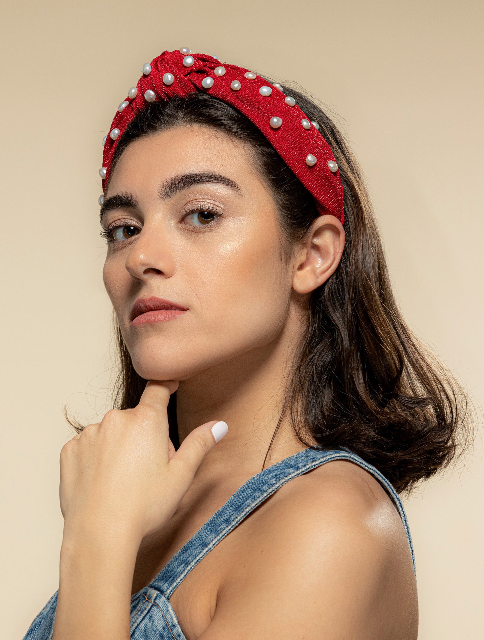 Hamptons Headband Red