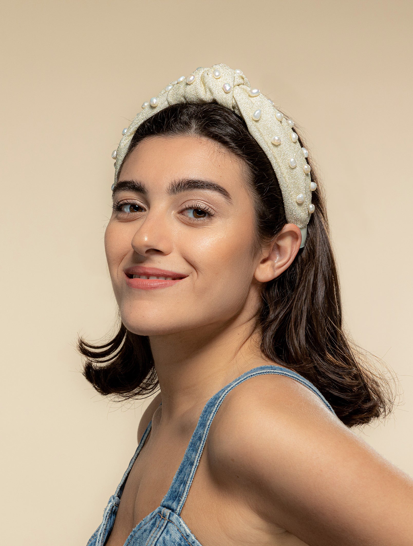 Hamptons Headband Beige
