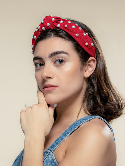 Hamptons Headband Red