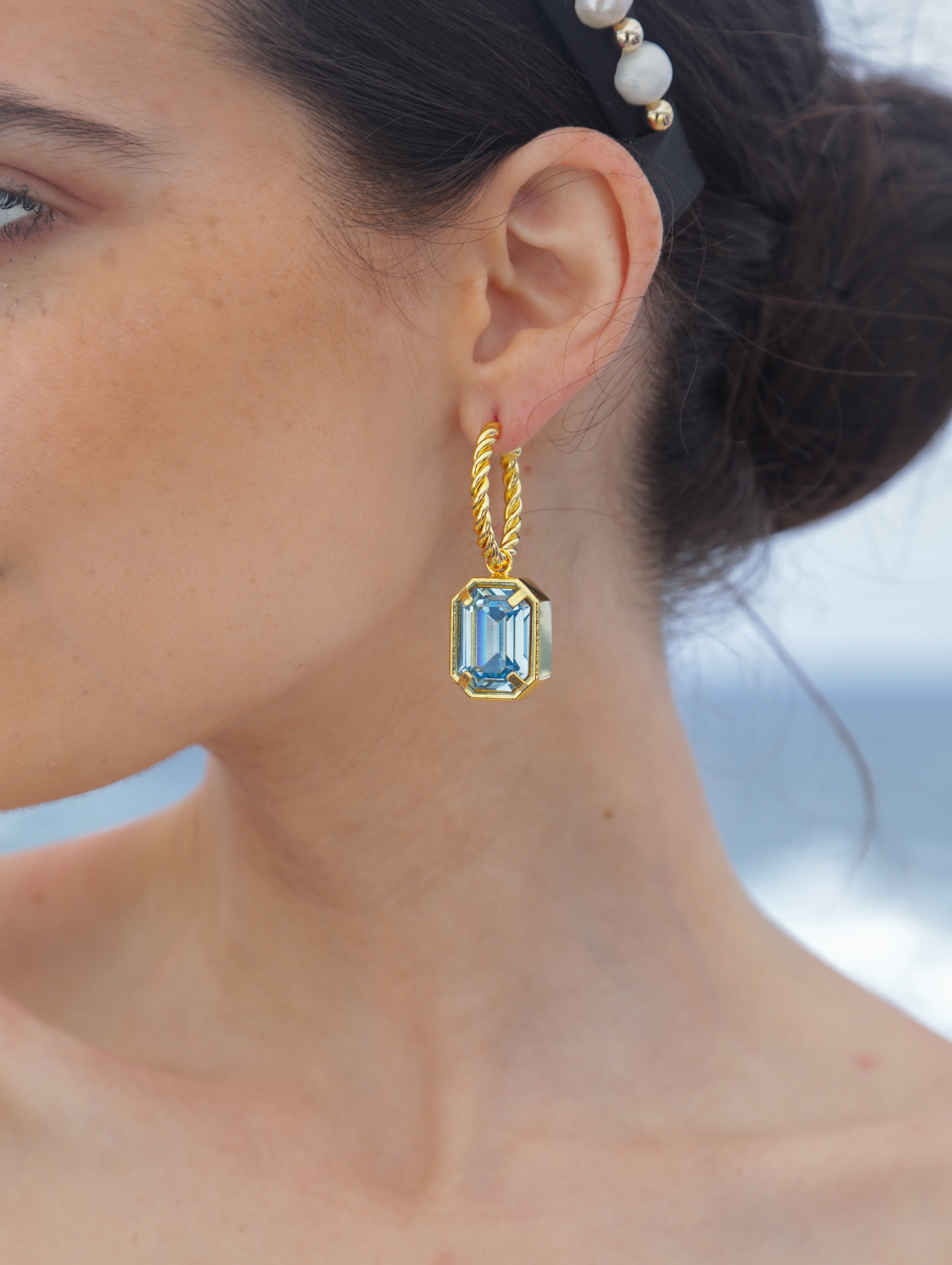 Léonie Earrings Sky Blue