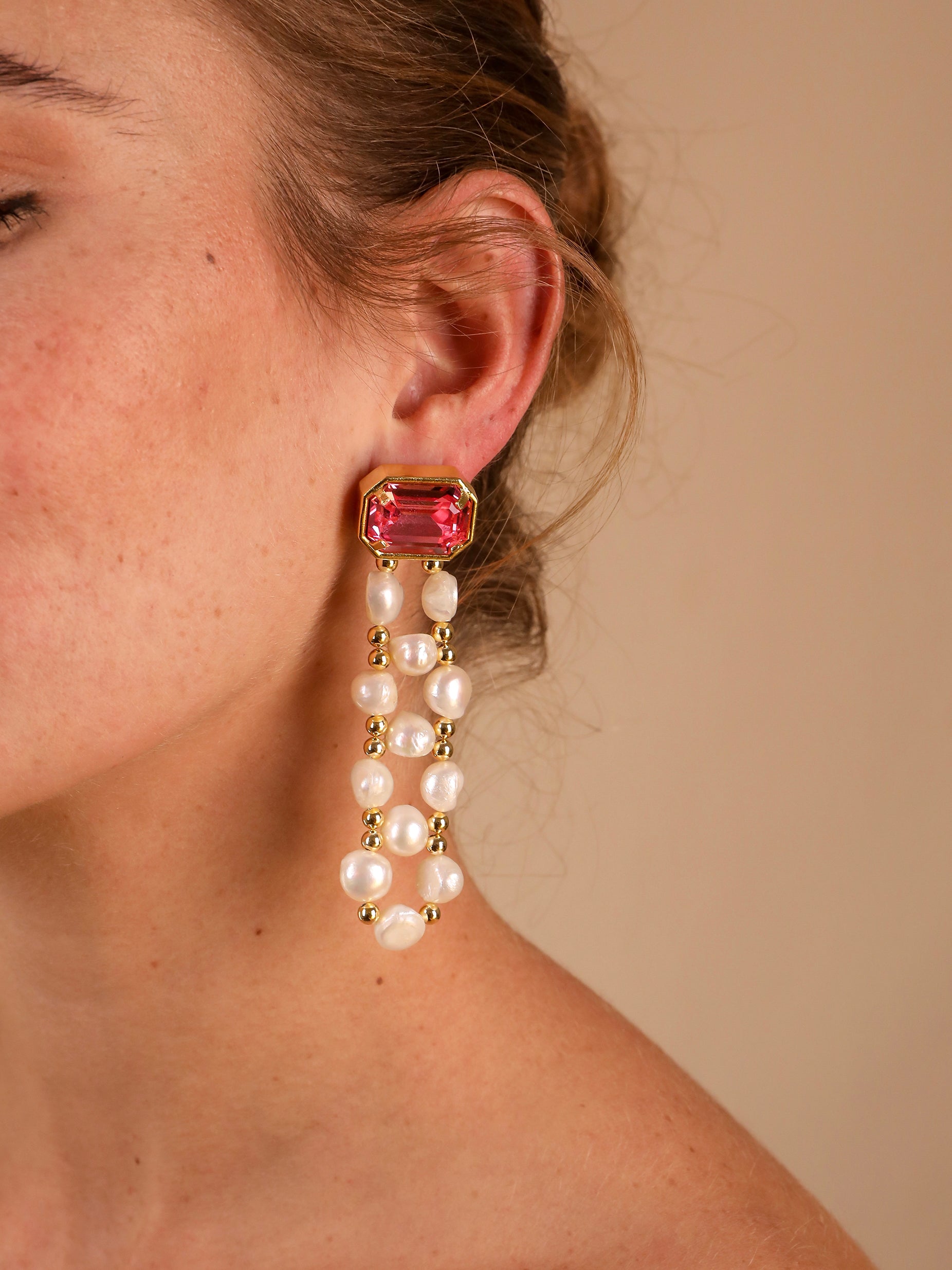 Séraphine Earrings Pink