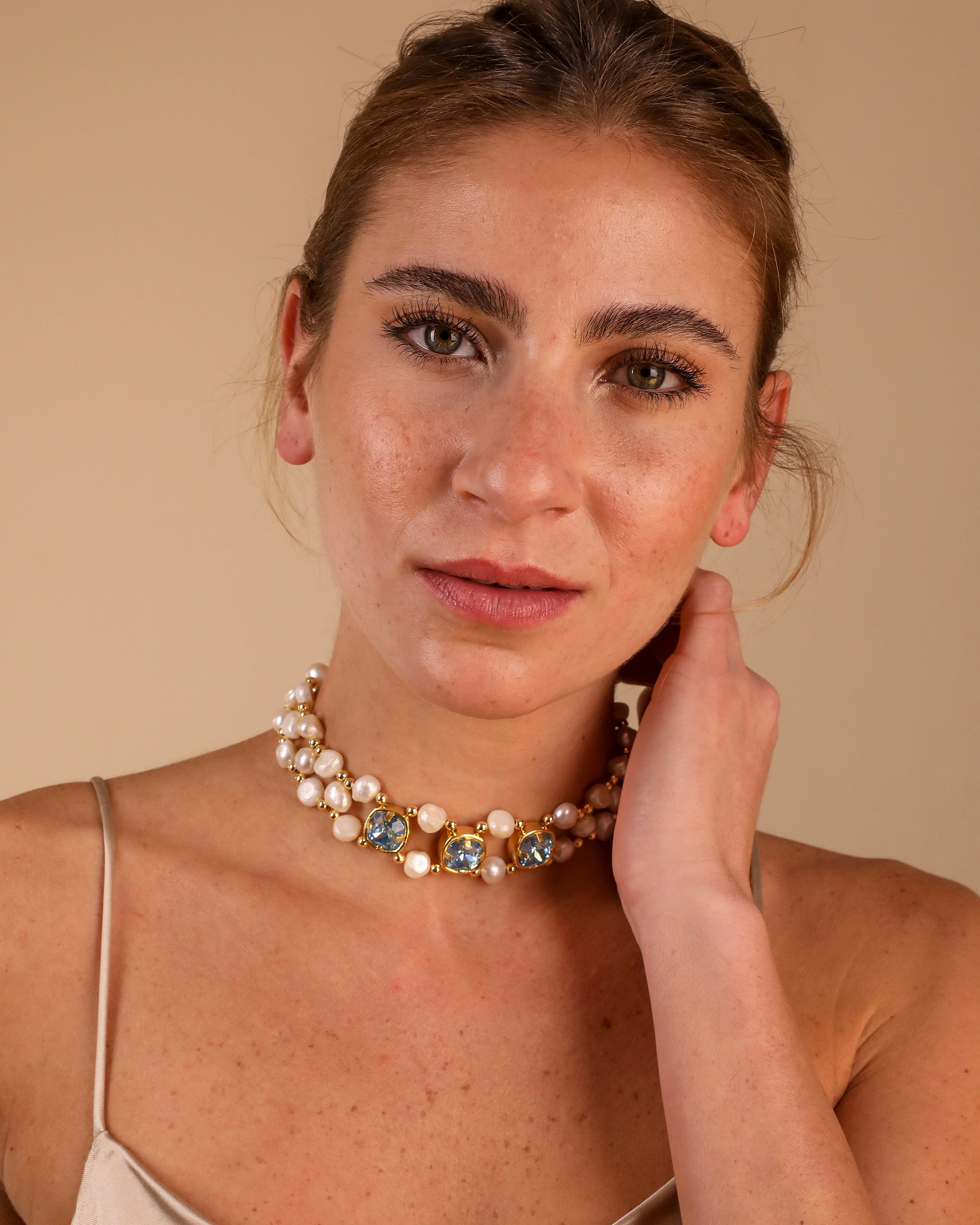 Charlotte Choker Sky Blue