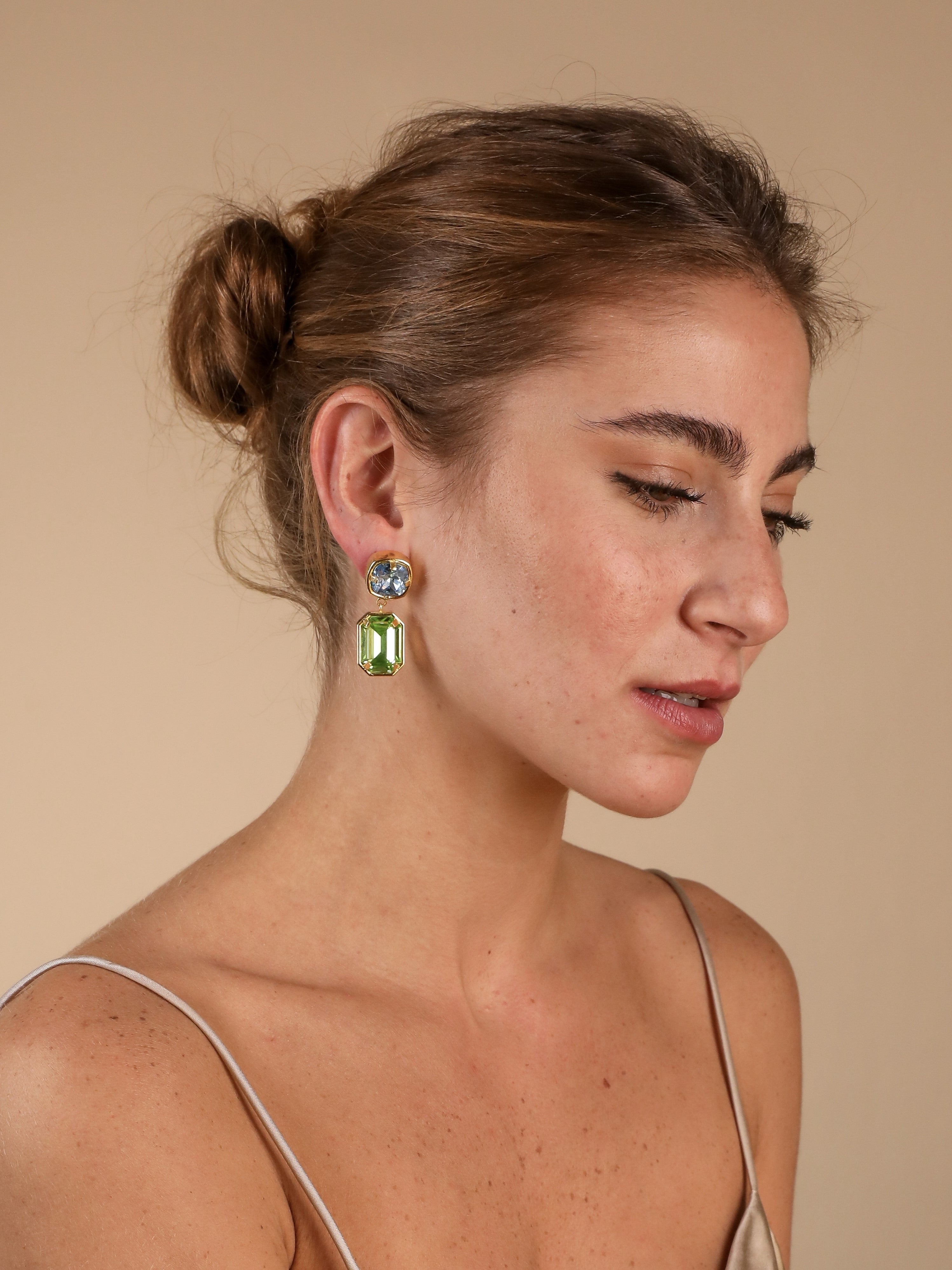 Anne Earrings Green