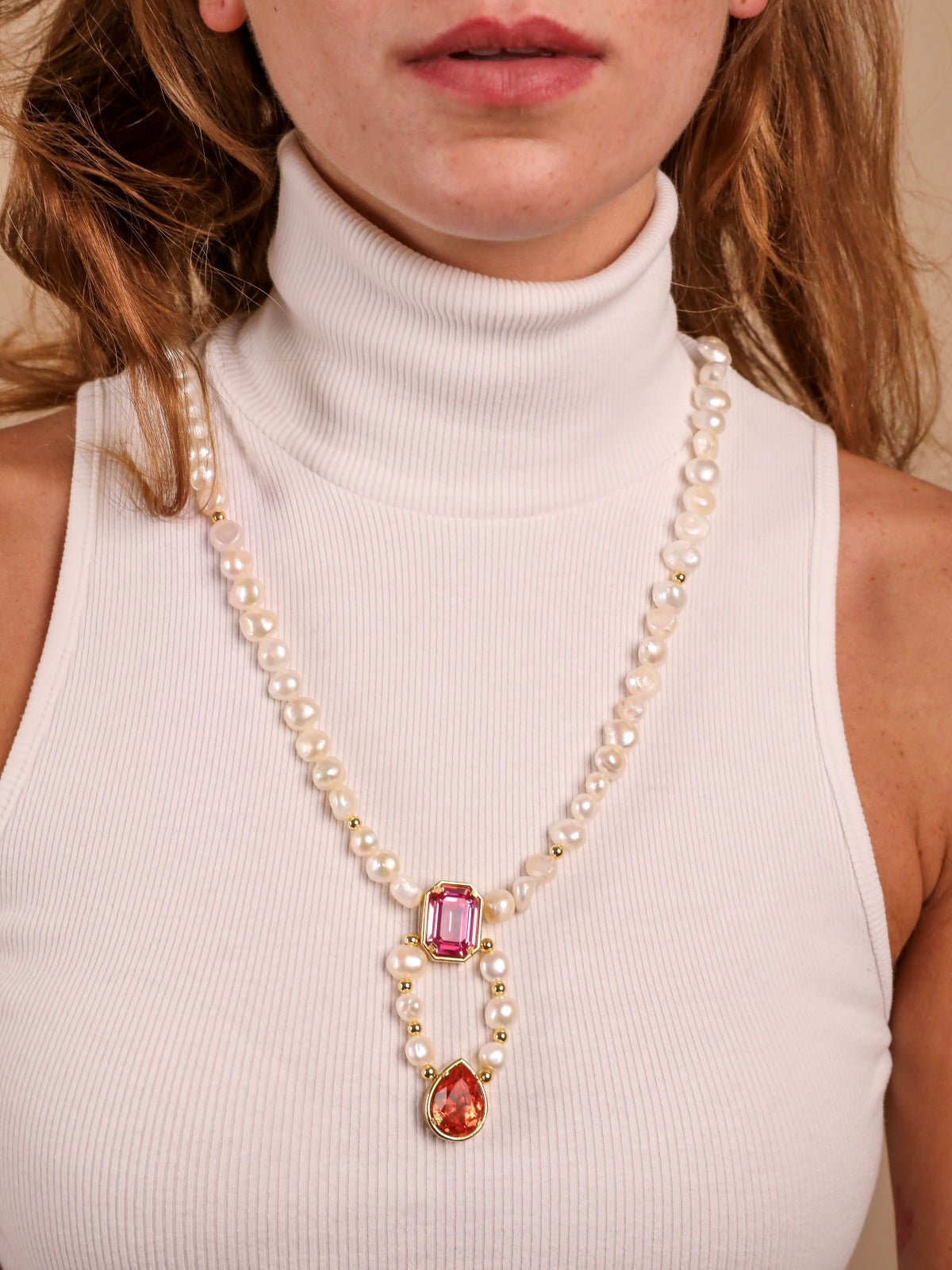 Germaine Necklace Pink