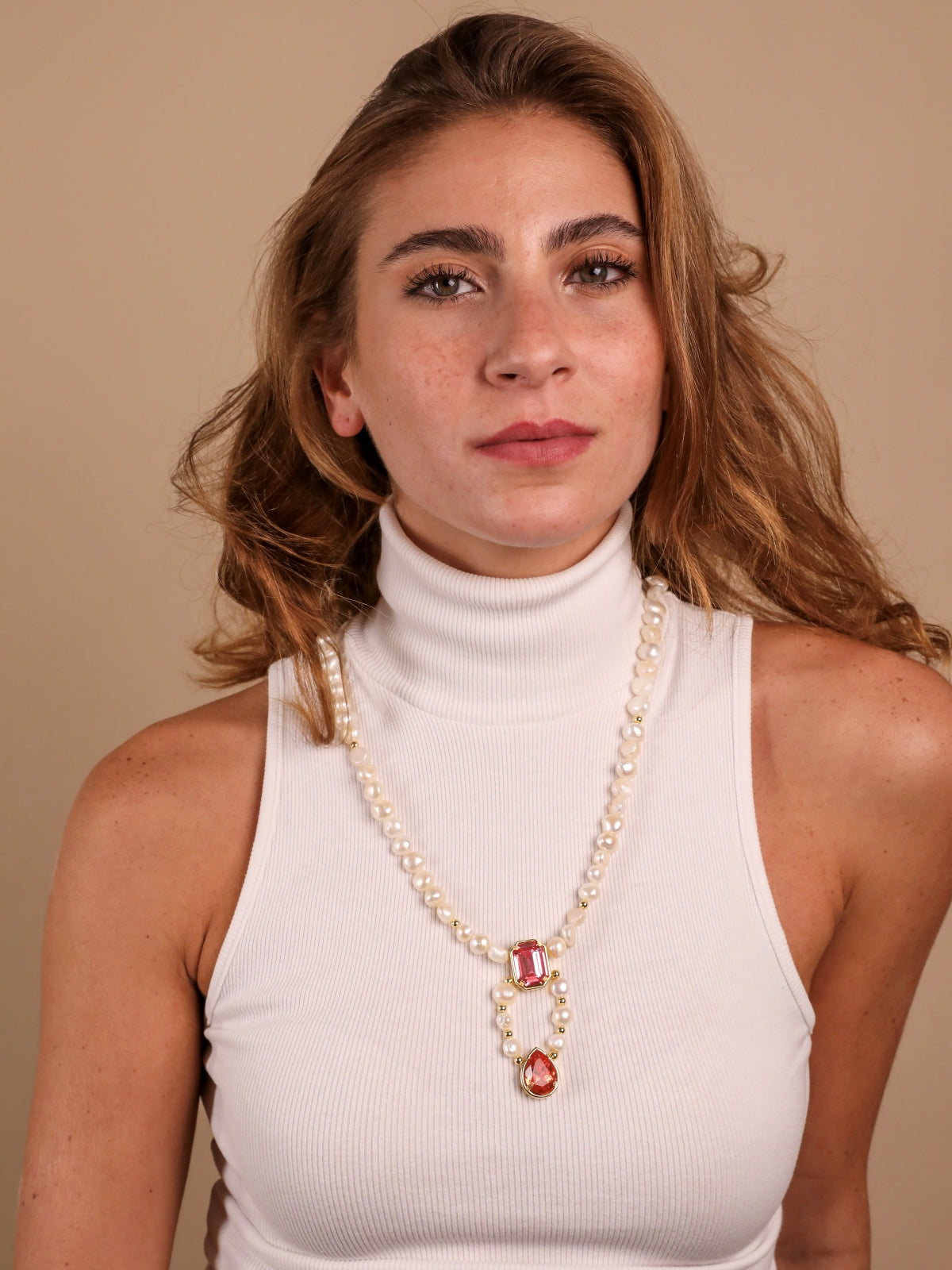Germaine Necklace Pink