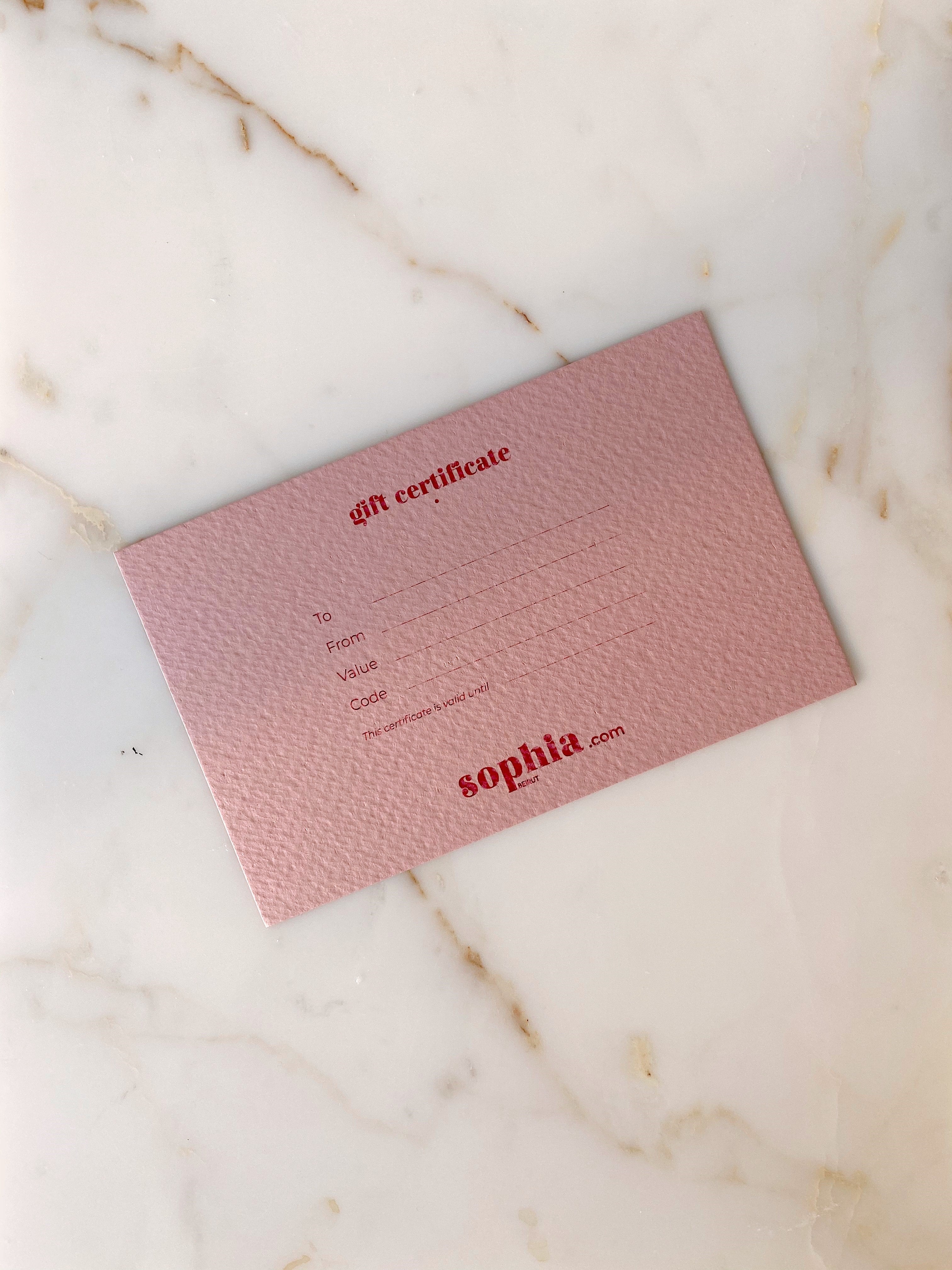 Gift Certificate