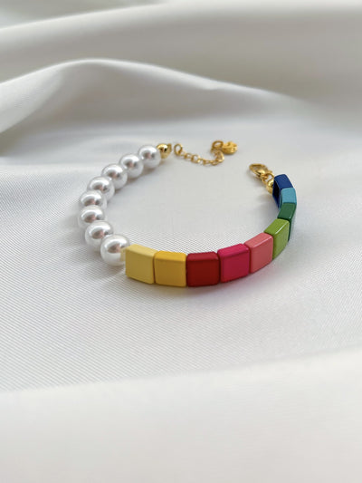 Pearl Rainbow Bracelet