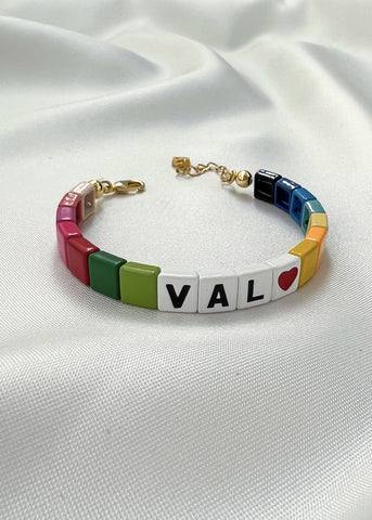 Custom Rainbow Bracelet