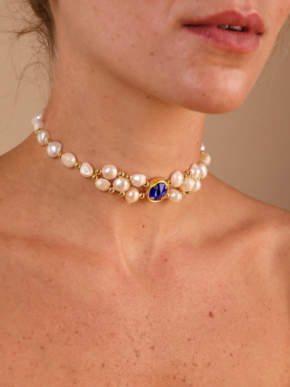 Virginie Choker Royal Blue